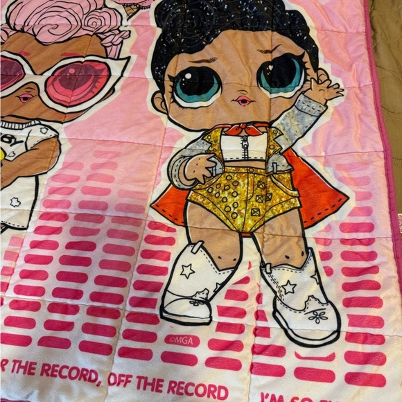 LOL Surprise MGA 40”W 59” Pink Weighted Gentle Hug Blanket Throw - Picture 3 of 10